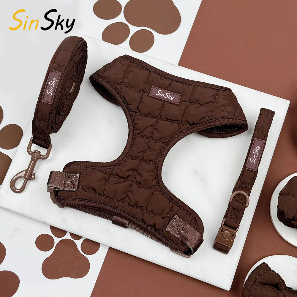 Set de Paseo Cocoa (Arnés + Correa + Portabolsas)
