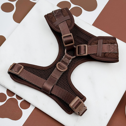 Set de Paseo Cocoa (Arnés + Correa + Portabolsas)