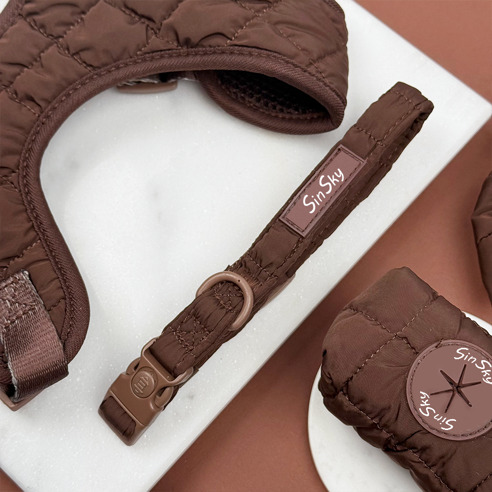 Set de Paseo Cocoa (Arnés + Correa + Portabolsas)