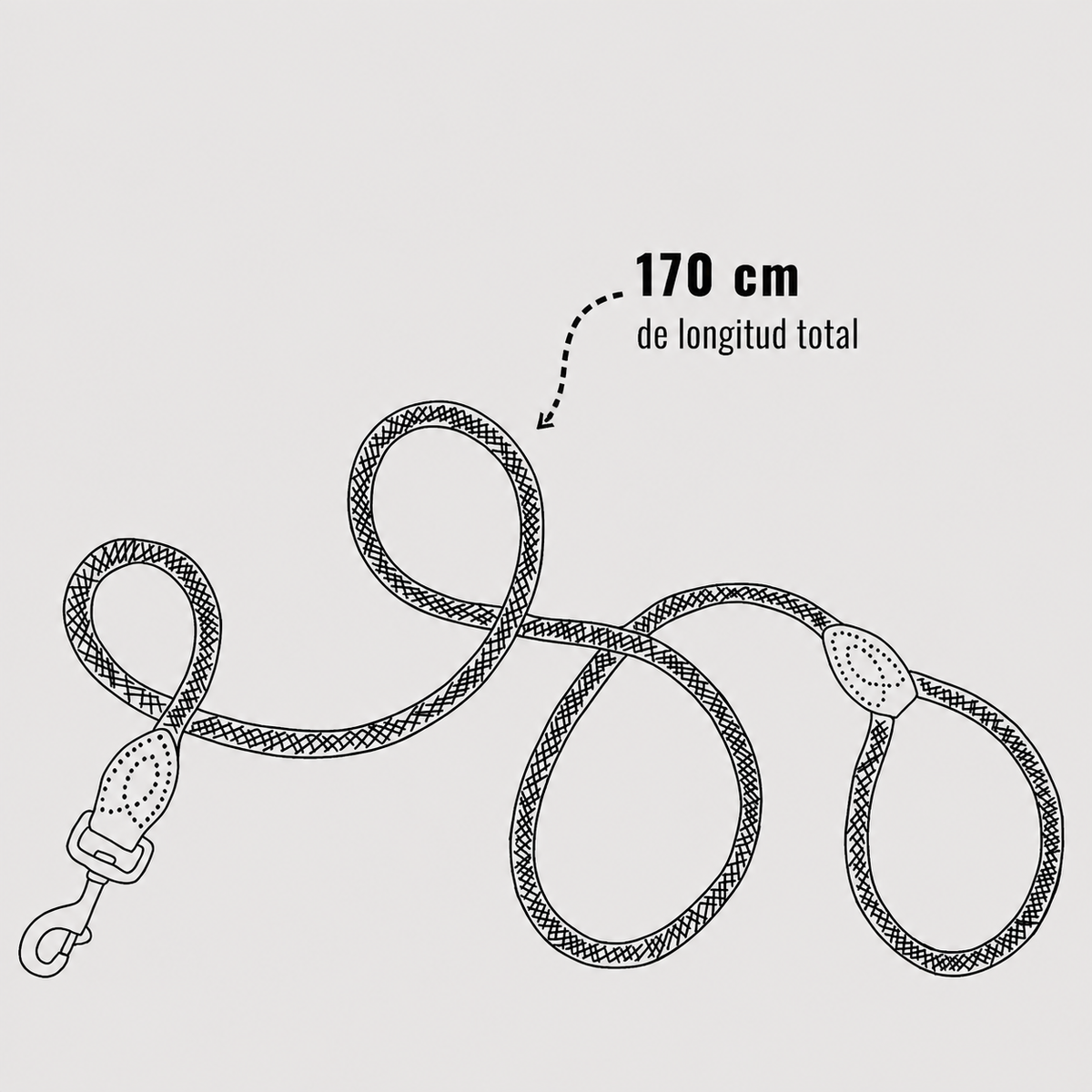 Correa WINNOWO - 170 cm de longitud total